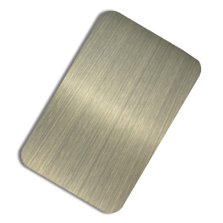 brushed stainless steel