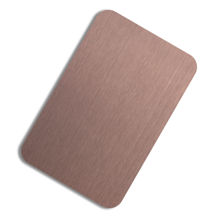 Brushed Bronze Hairline Stainless Steel Sheet