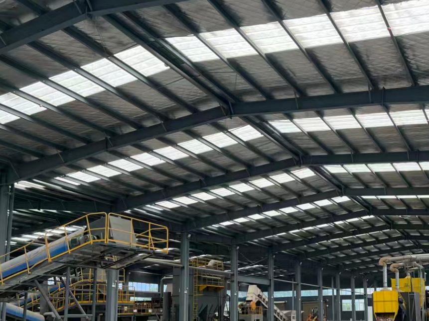 Steel Portal Frame Structure for Battery Recycling Facility