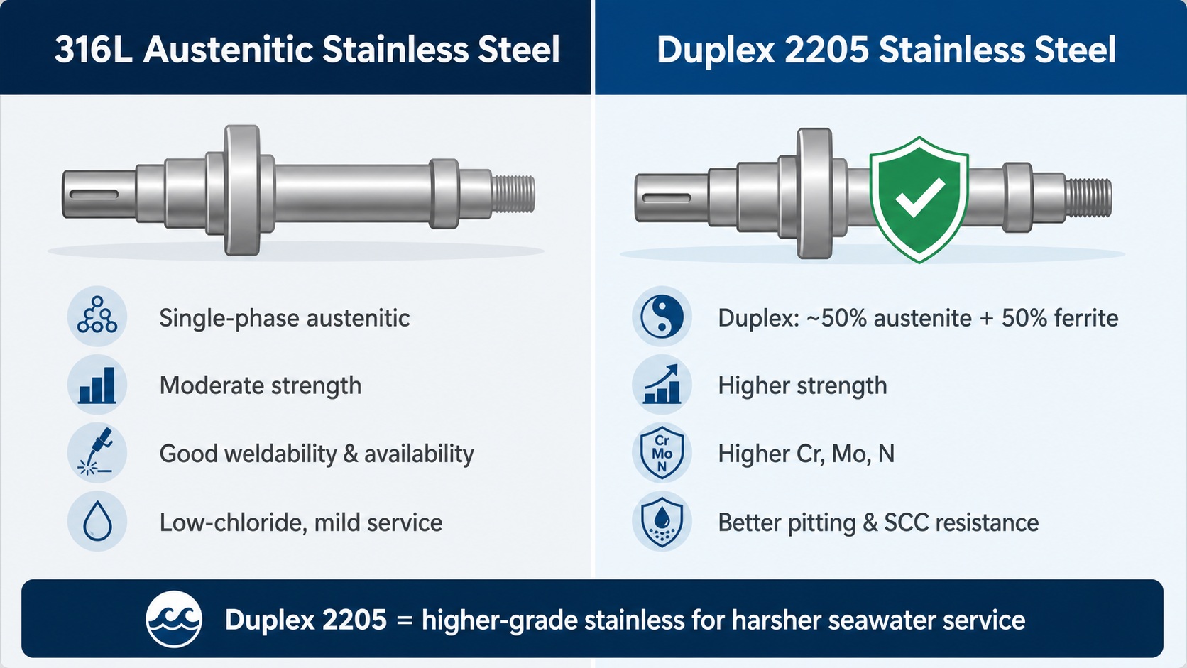 316l vs 2205