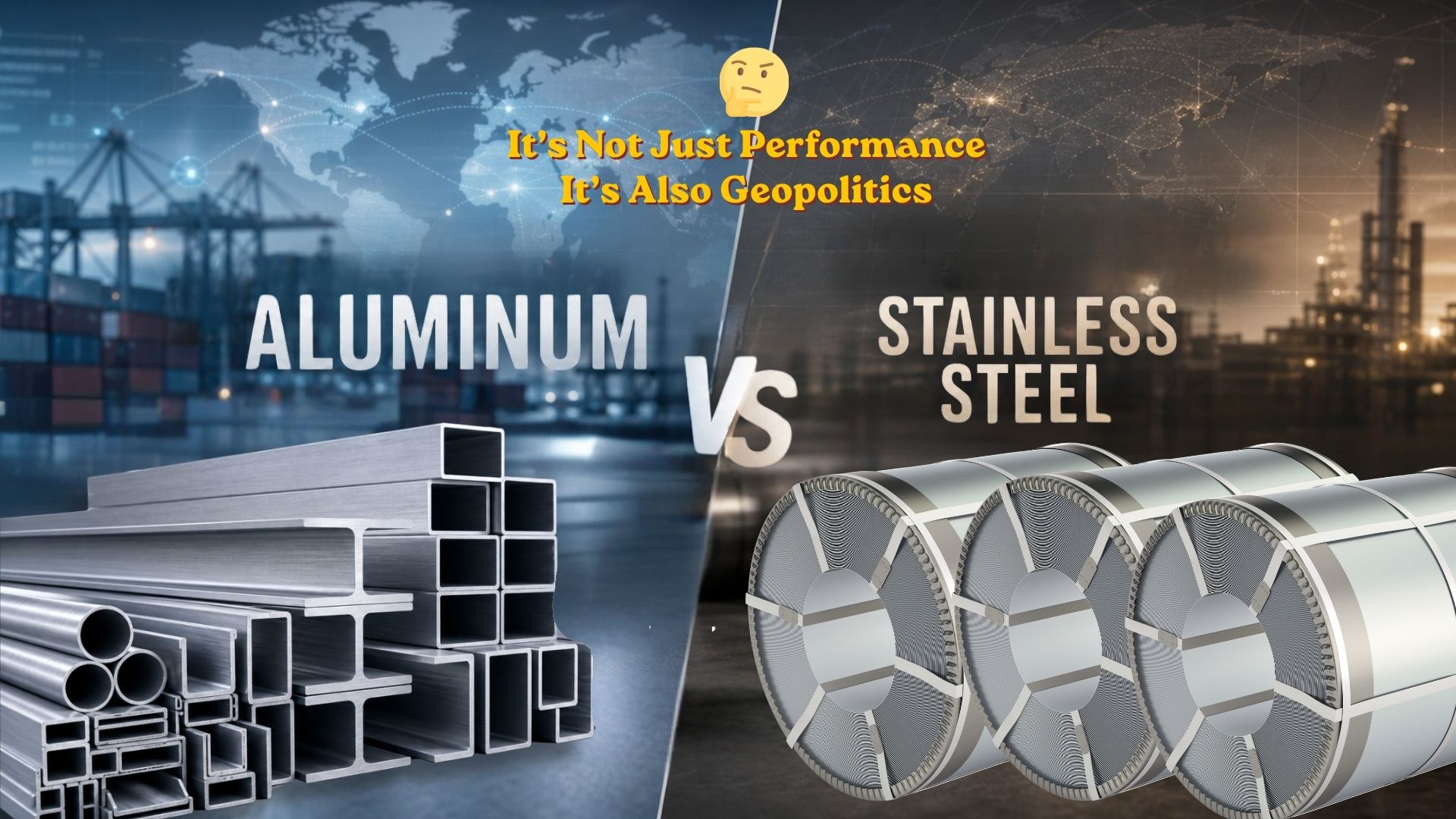 Aluminum vs Stainless Steel From Strength to Supply Risk