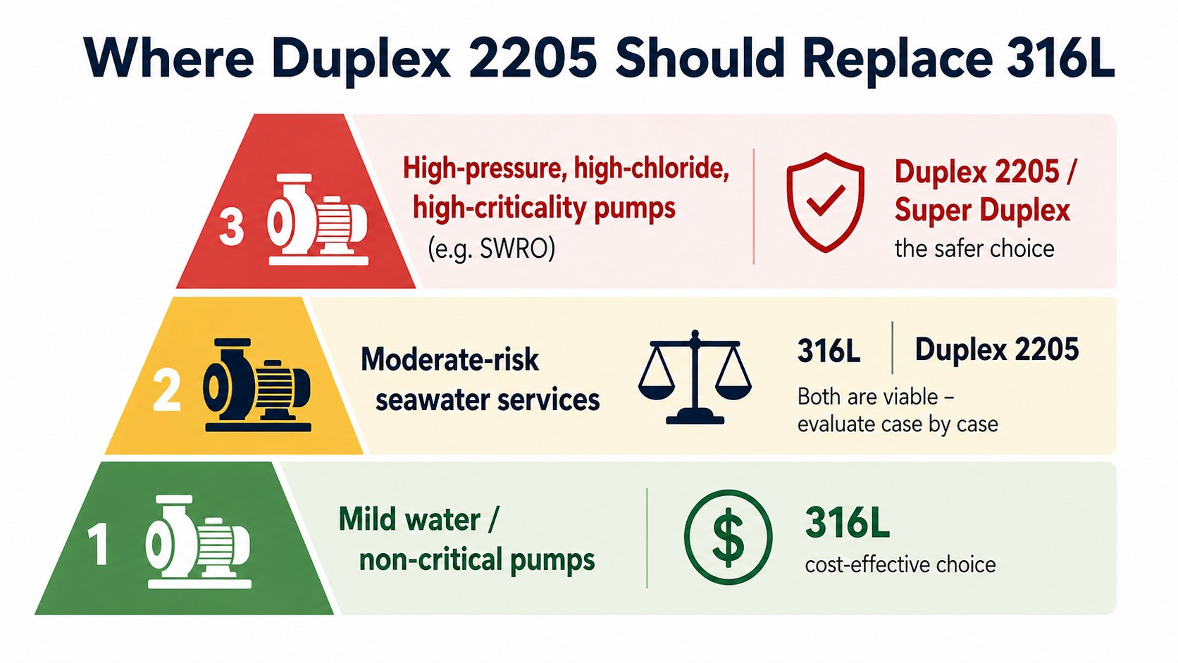 Where Duplex 2205 Should Replace 316L