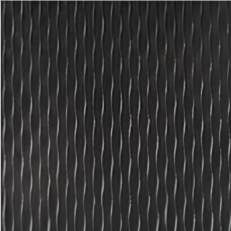 2WL schwarzes, geprägtes, strukturiertes Edelstahlblech in den Farben 201, 304 und 316
