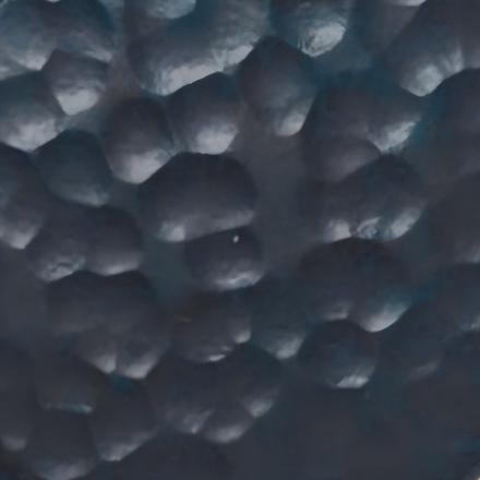 Embossed hammered stainless steel sheet in sapphire blue