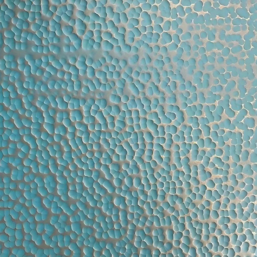 Tiffany blue hammered stainless steel sheet 1