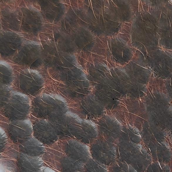 Vintage irregular hammered stainless steel sheet in antique copper
