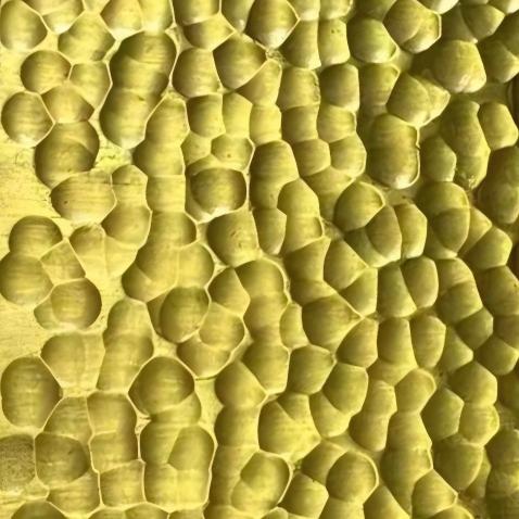 gold honey hammered stainless steel sheet