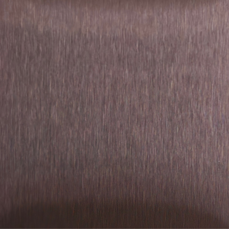 Amber Bronze Satin Stainless Steel Sheet