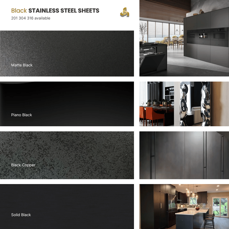 Black Stainless Steel Sheets