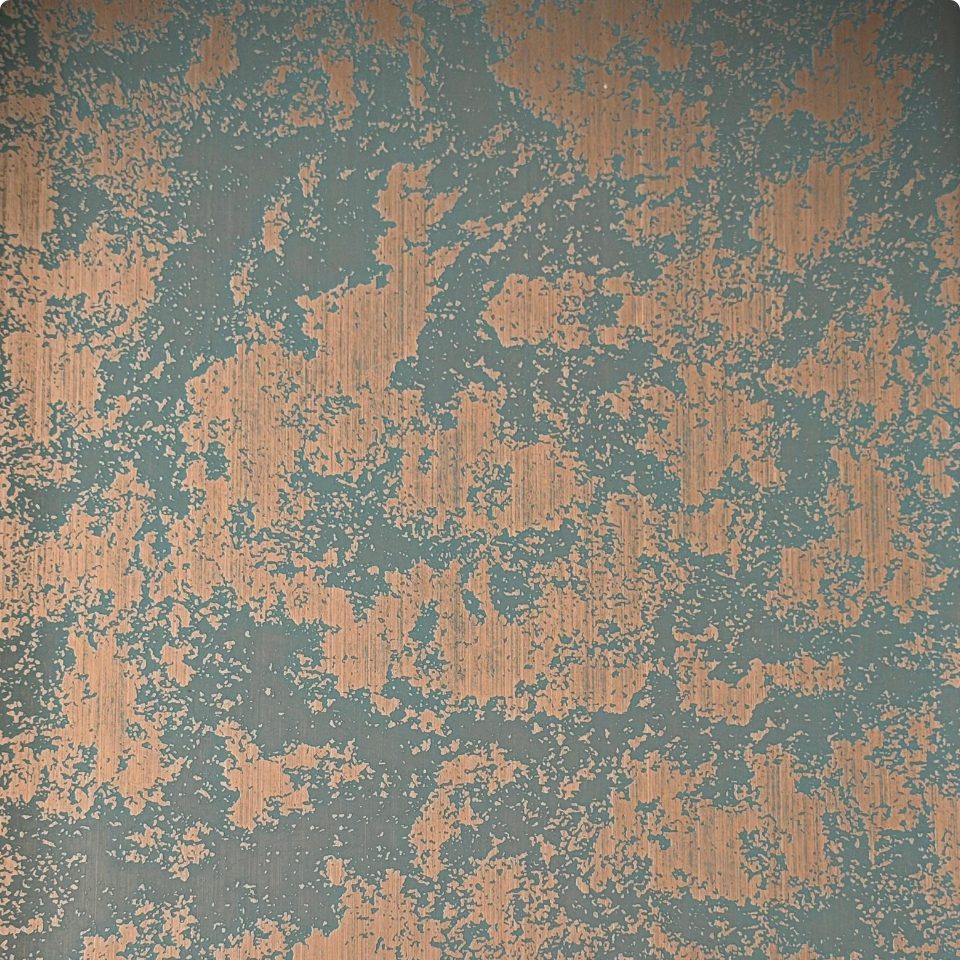 Distressed Green Copper Stainless Steel Sheet (2)