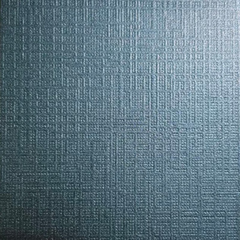 Etched Linen Cloud Carbon Grey Stainless Steel Sheet