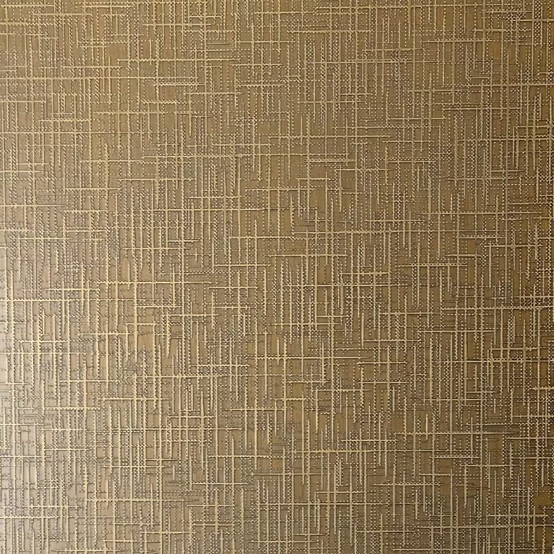 Etched Linen Titanium Gold Stainless Steel Sheet