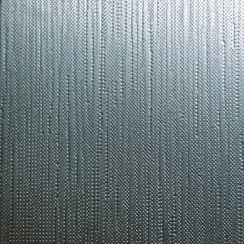 Etched Textile Weave Pattern Cloud Carbon Stainless Steel Sheet