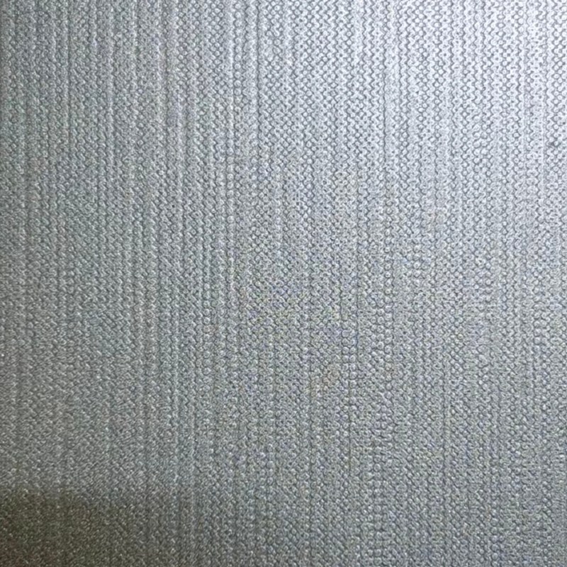 Etched Textile Weave Pattern Gray Stainless Steel Sheet