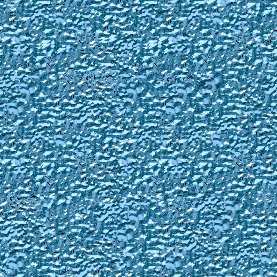 Shallow Water Ripple Embossed Stainless Steel Sheet​ – Aqua Blue Tone