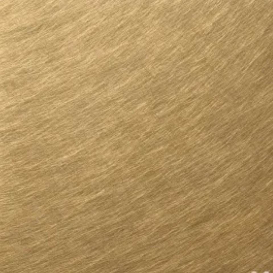 Vibration Champagne Gold Fininsh Metal Sheet