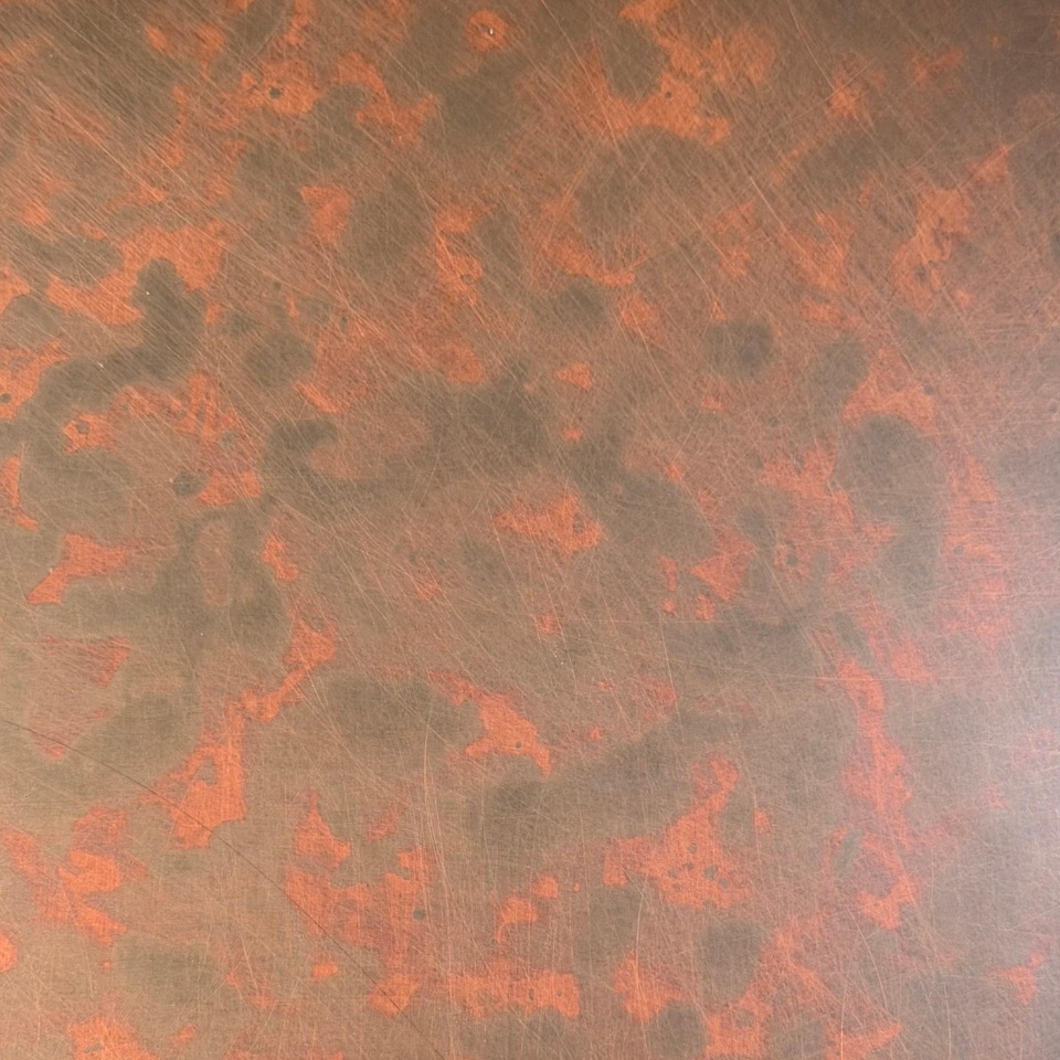 Weathered Copper Stainless Steel Sheet