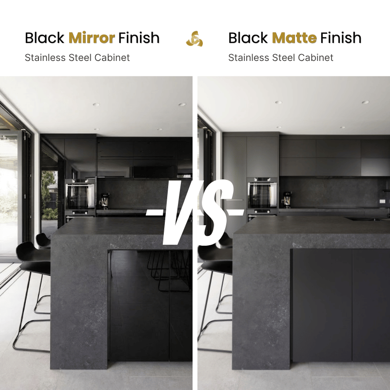 black mirror finish vs black matte finish