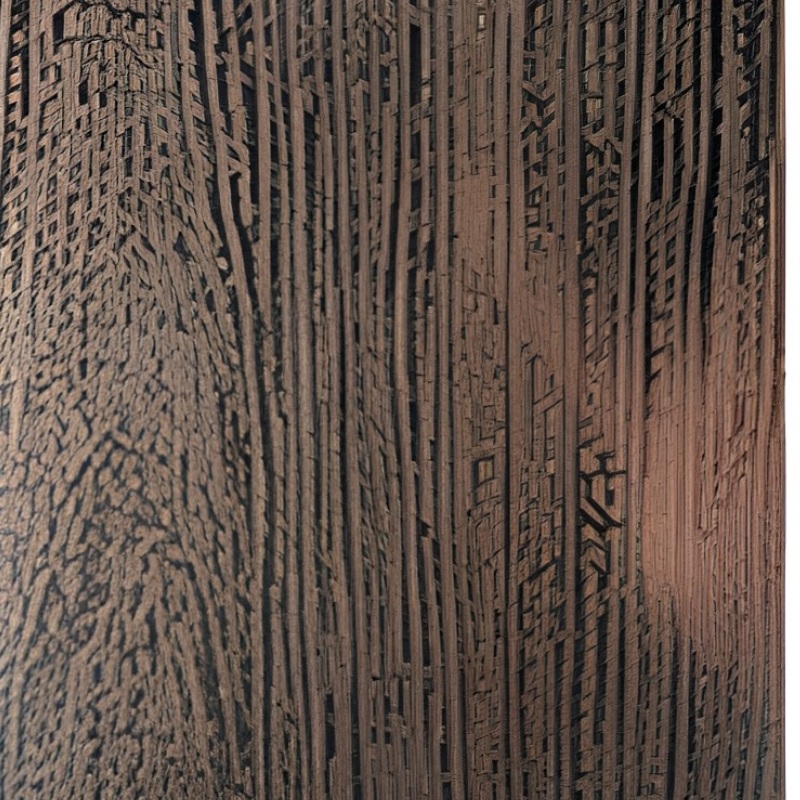 brown charred-antique-wood-grain-embossed-stainless-steel-sheet