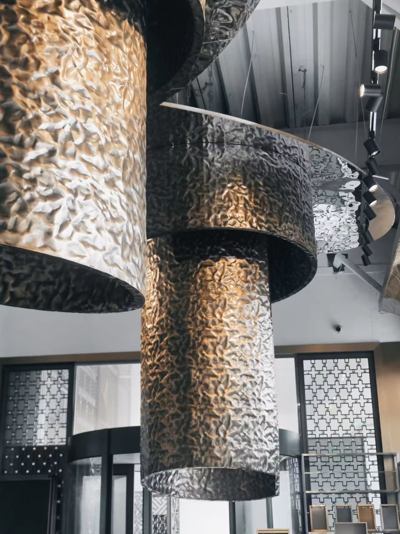 embossed black vintage stainless steel sheet
