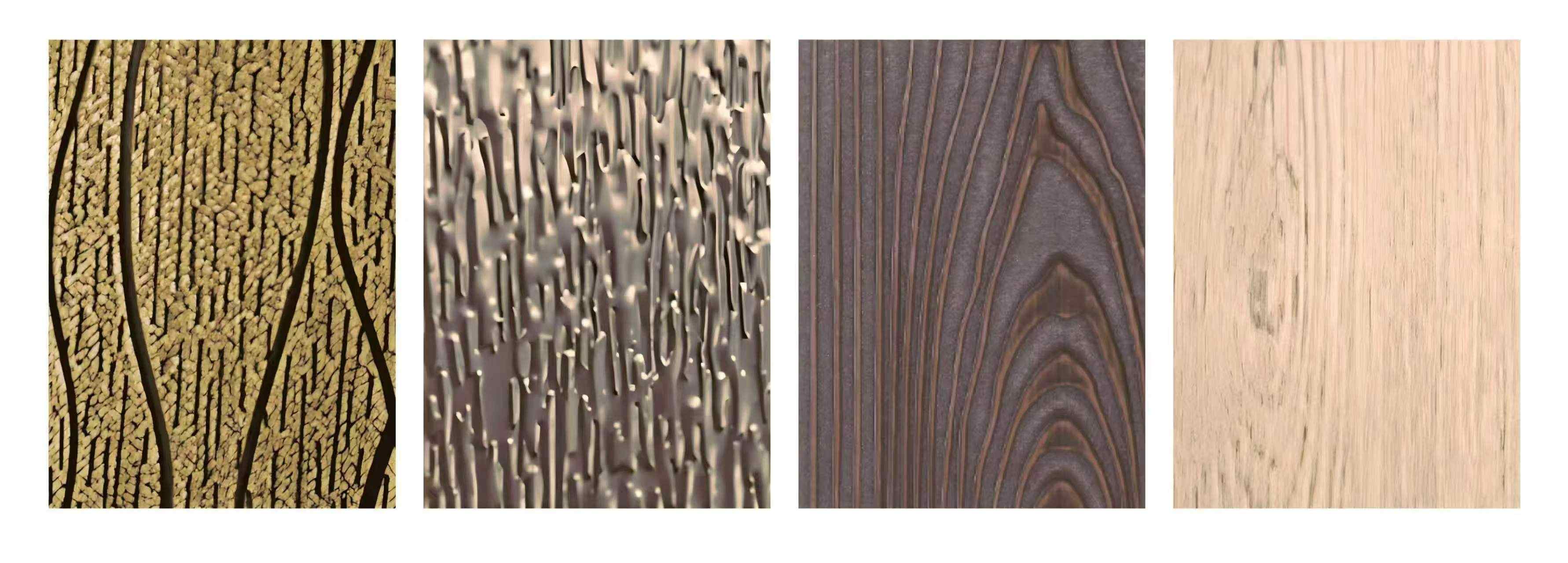 wood pattern stainless steel embossed and laminated sheets