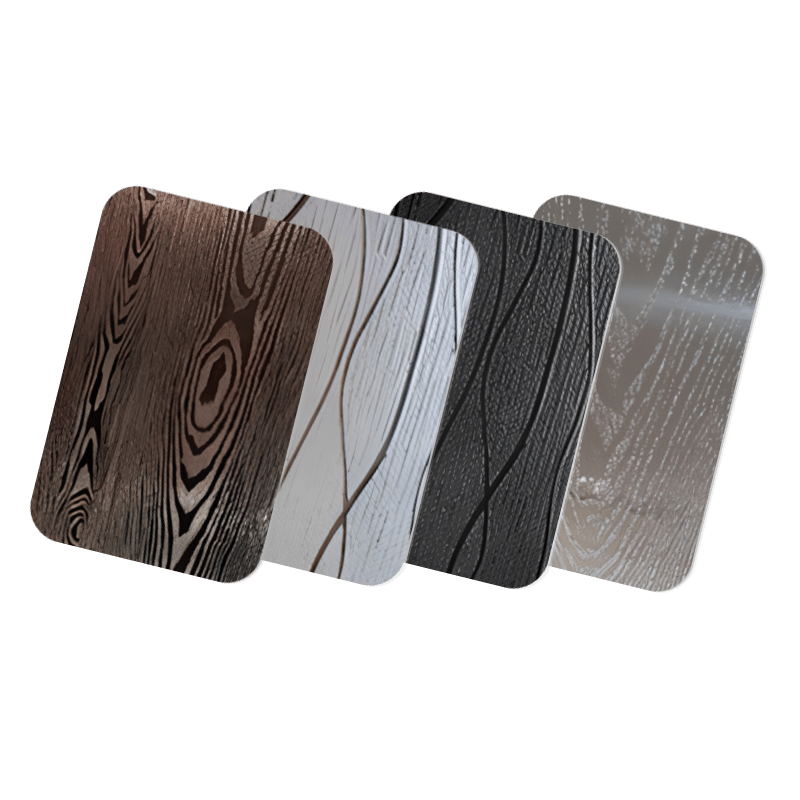 wood patternd stainless steel metal sheet