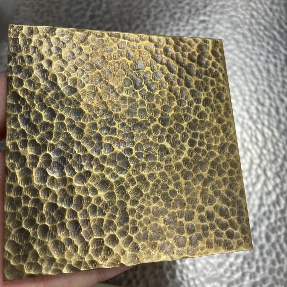 aged brass stainless steel sheet