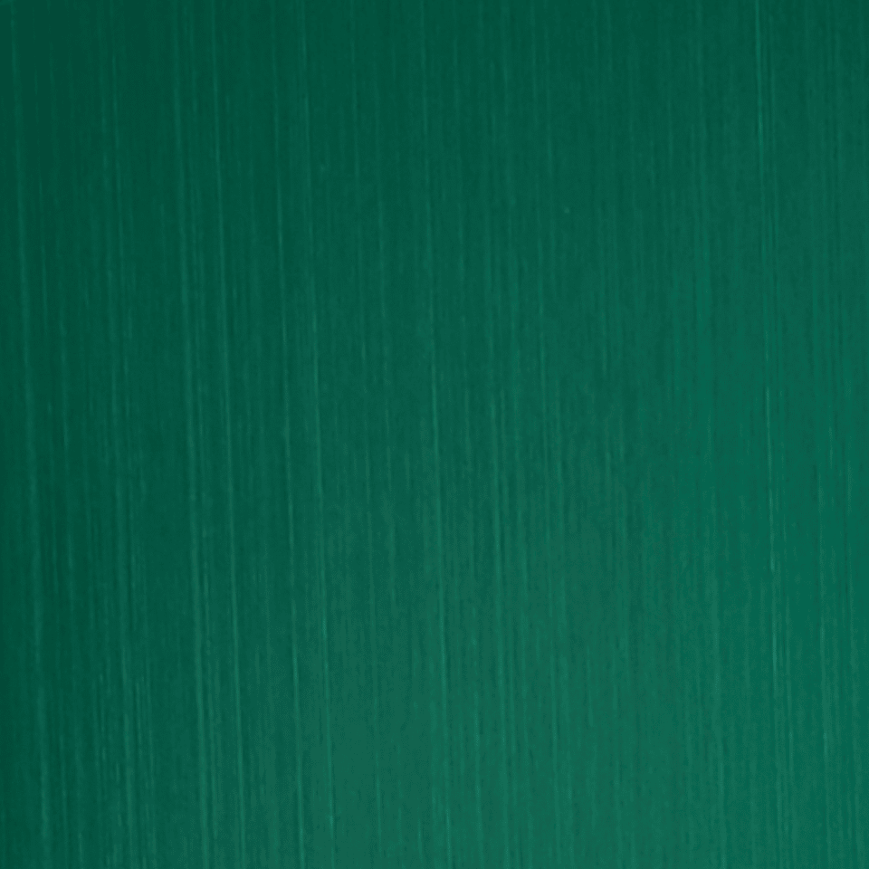 Green Hairline Stainless Steel