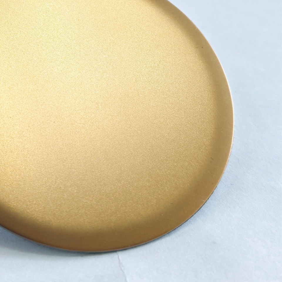 brass bead blasted stainless steel sheet