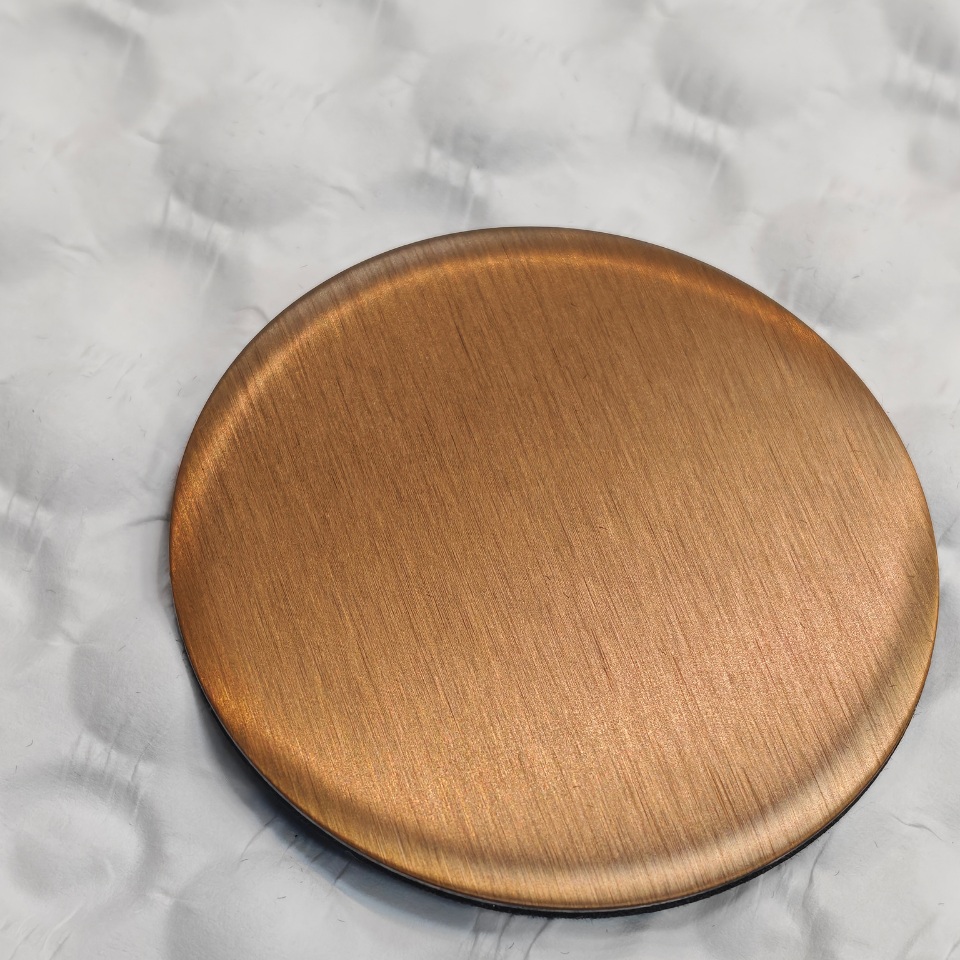 brushed brass satin stainless steel metal sheet