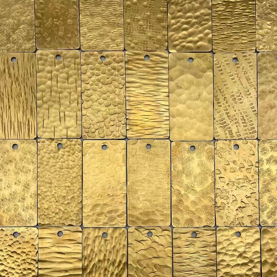 hammered brass sheet stainless steel (2)