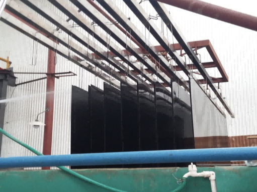 Water plating process on stainless steel sheet