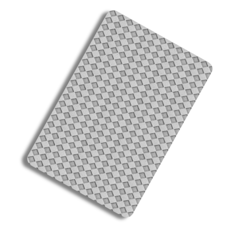 2B Embossed Mosaic Diamond Stainless Steel Sheet