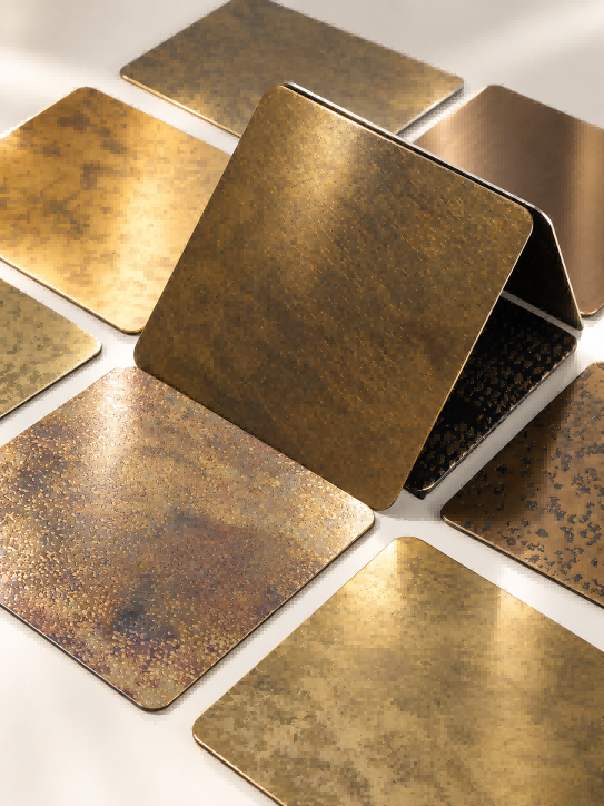 Aged Stianless Steel Panels