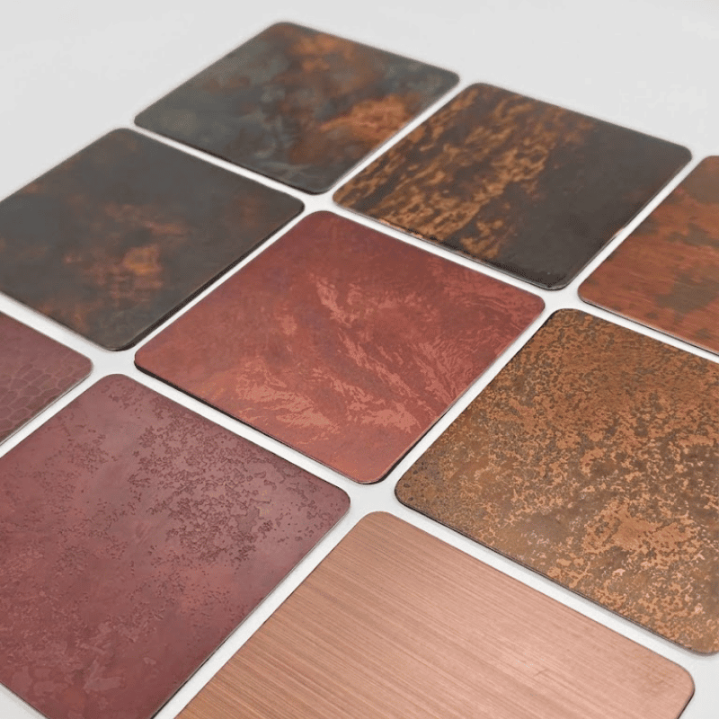 Antique Copper Finish Metal Sheet Stainless Steel Sheet
