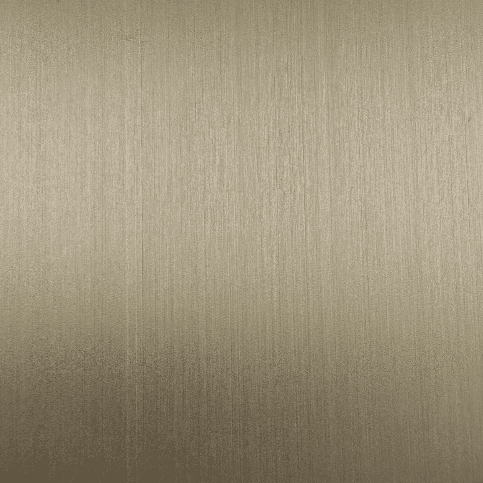 Baja Tahan Karat Warna Champagne dengan Garis Rambut