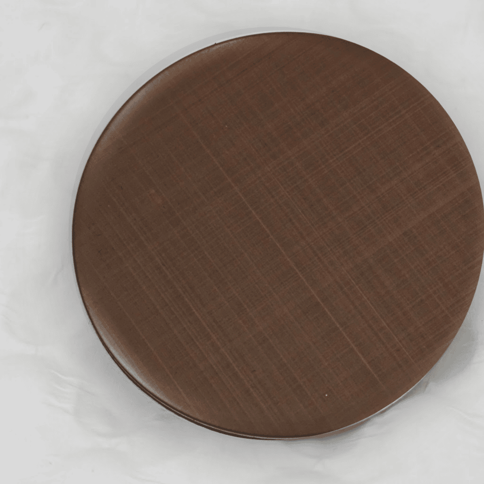 Deep Bronze Cross Hairline Stianless Steel Sheet