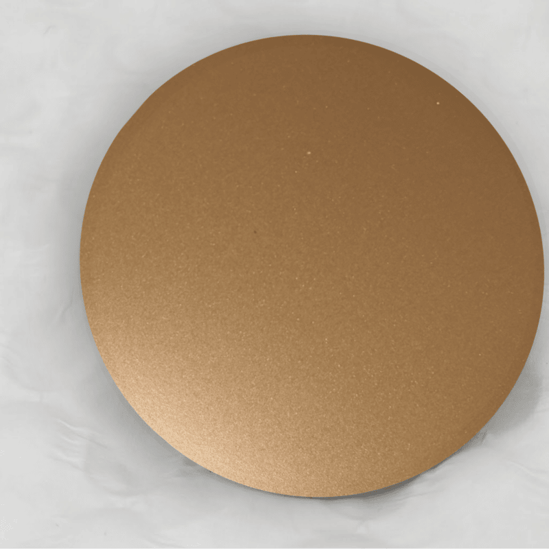 Lembaran Baja Tahan Karat S26BB-09 dengan Finishing Sandblasting Warna Perunggu Tua