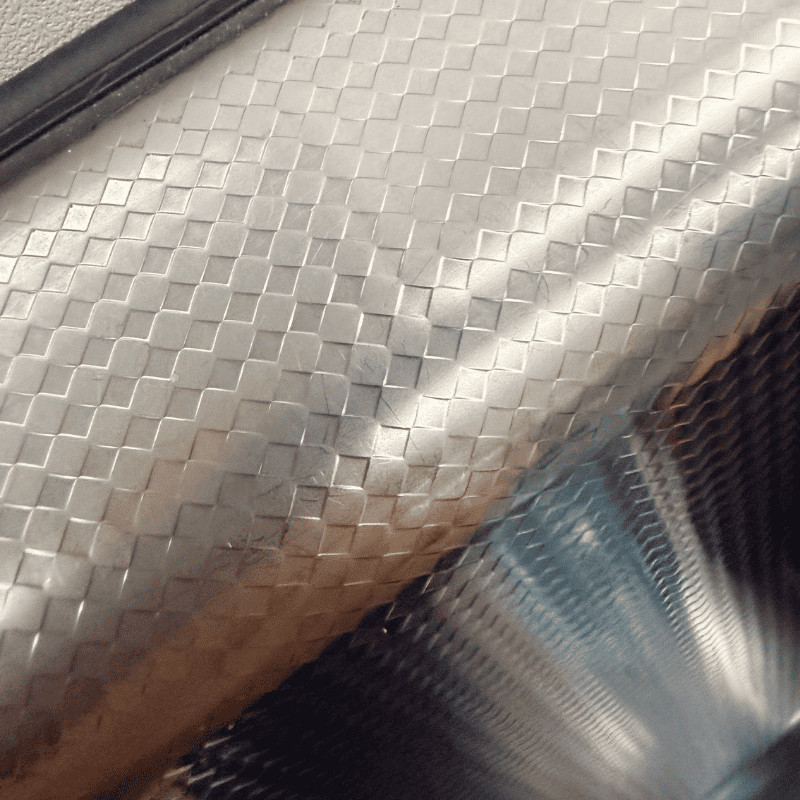 Embossed Mosaic Diamond Stainless Steel Sheet Used on Metro Seat