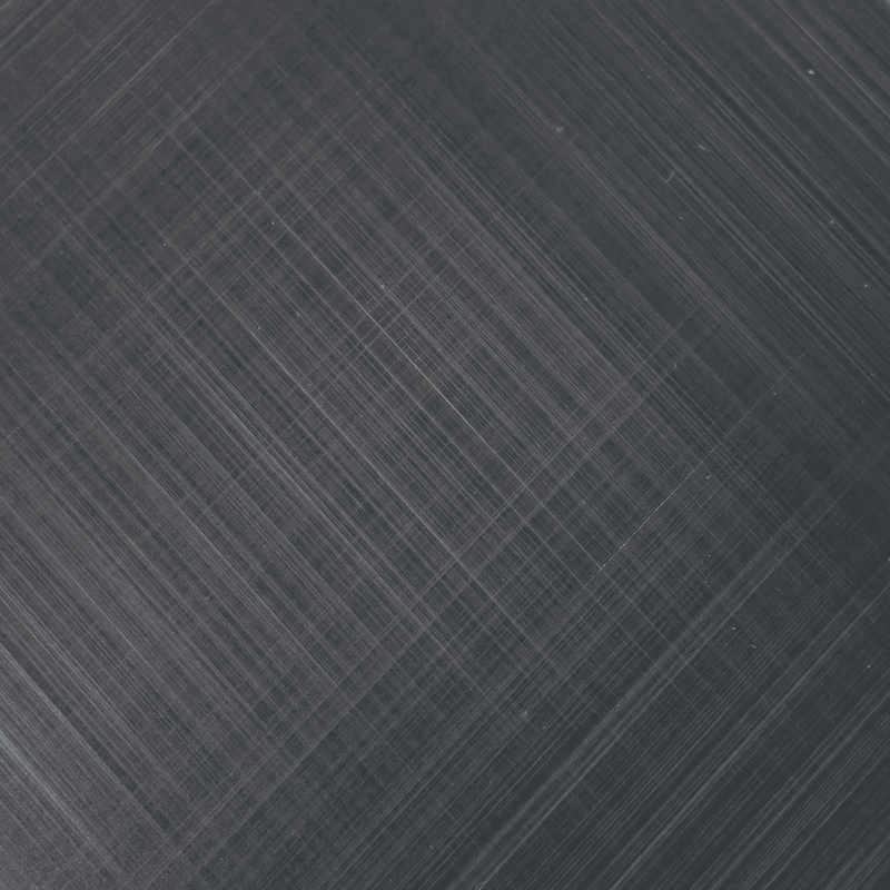 Gun Black Cross Hairline Stianless Steel Sheet S26CS-12
