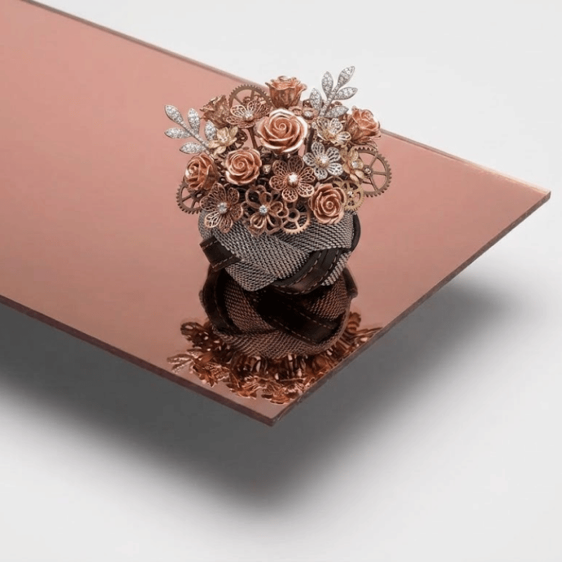 Rose Gold Vibration Stianless Steel Sheet S26VB-19