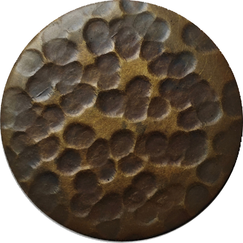 S26HM-02 Aged Brass Fine Hammered Stainless Steel Sheet
