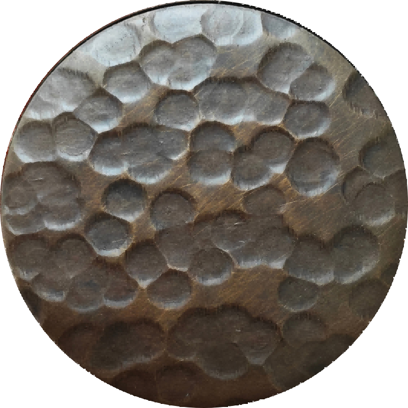 Aged Bronze Fine Hammered Stainless Steel Sheet S26HM-06