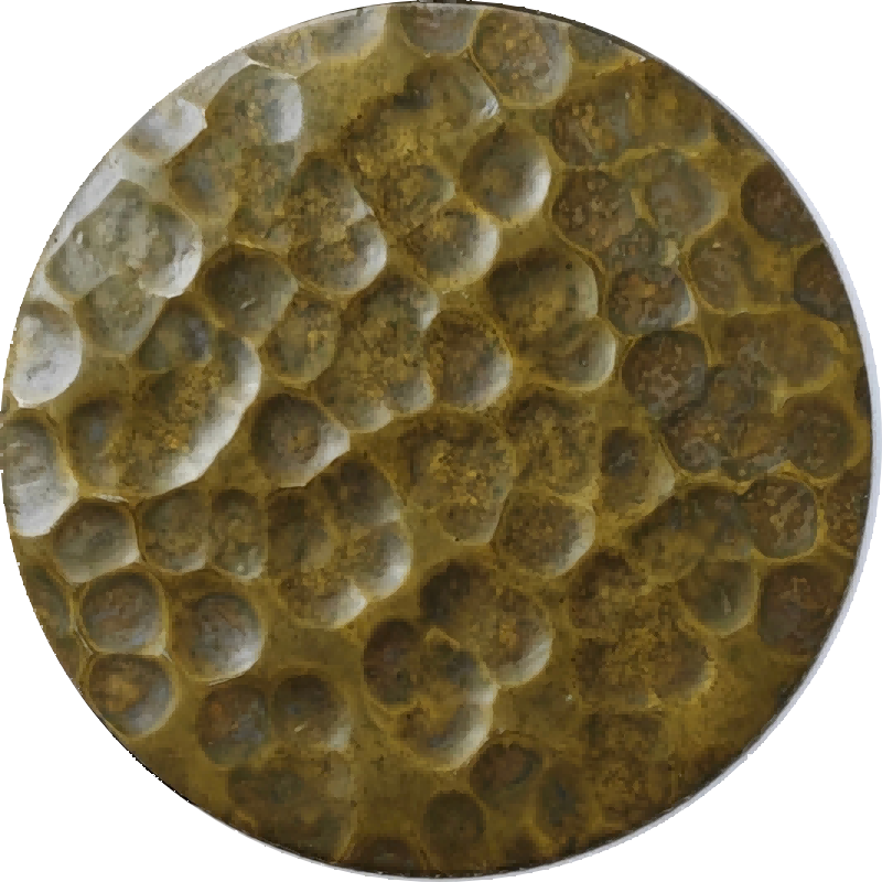 Antique Brass Fine Hammered Stainless Steel Sheet S26HM-07