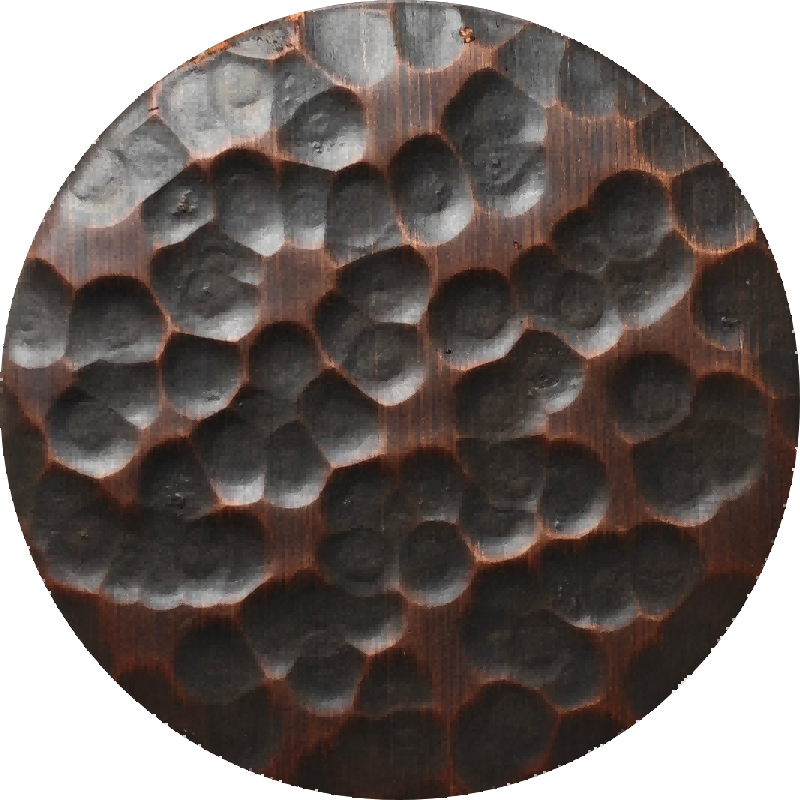 Vintage Deep Copper Fine Hammered Stainless Steel Sheet S26HM-13