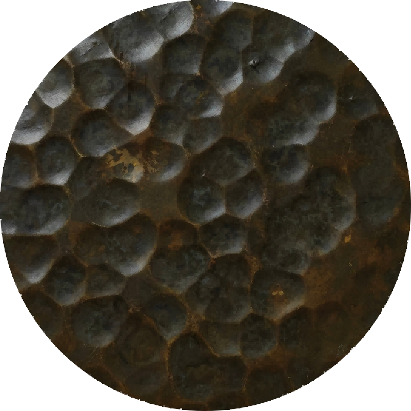Aged Black Bronze Fine Hammered Stainless Steel Sheet S26HM-14