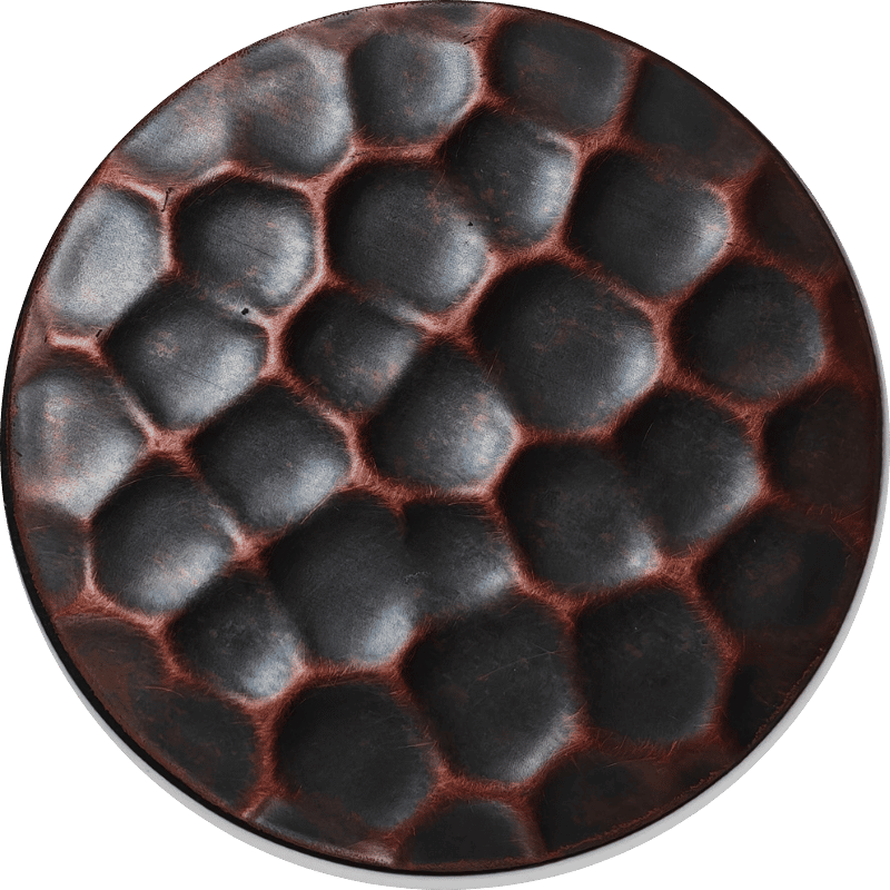 Black Copper Honeycomb Hammered Stainless Steel Sheet S26HM-15