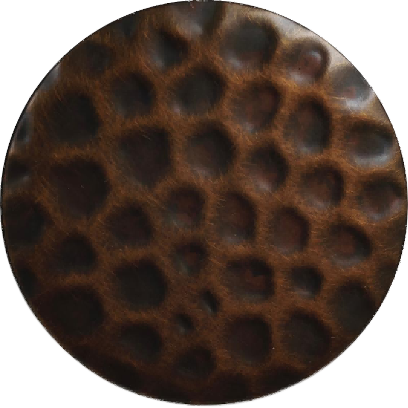 Aged Bronze Turtle Shell Hammered Stainless Steel Sheet S26HM-23
