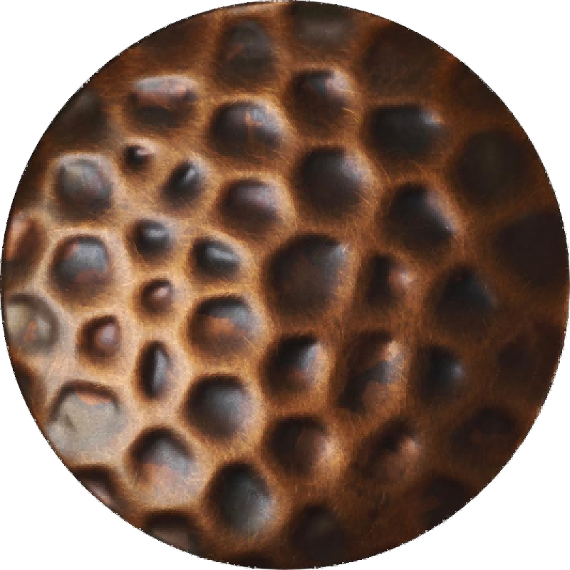 Vintage Bronze Turtle Shell Hammered Stainless Steel Sheet S26HM-27