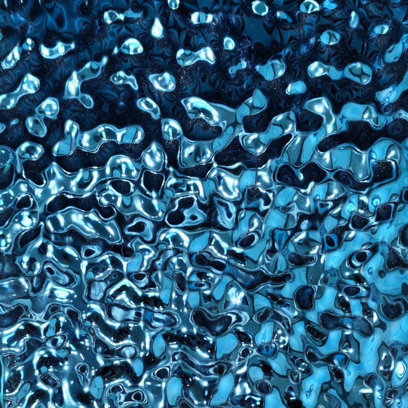 Blue Random Deep Water Ripple Stainless Steel Sheet S26WT-23